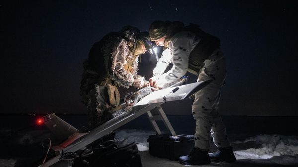 Боевая работа расчета БПЛА Молния батальона Каштана спецназа Ахмат в зоне СВО