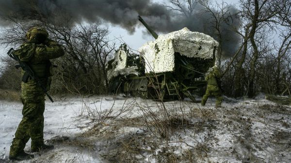 Боевая работа артиллеристов группировки войск Запад на Харьковском направлении