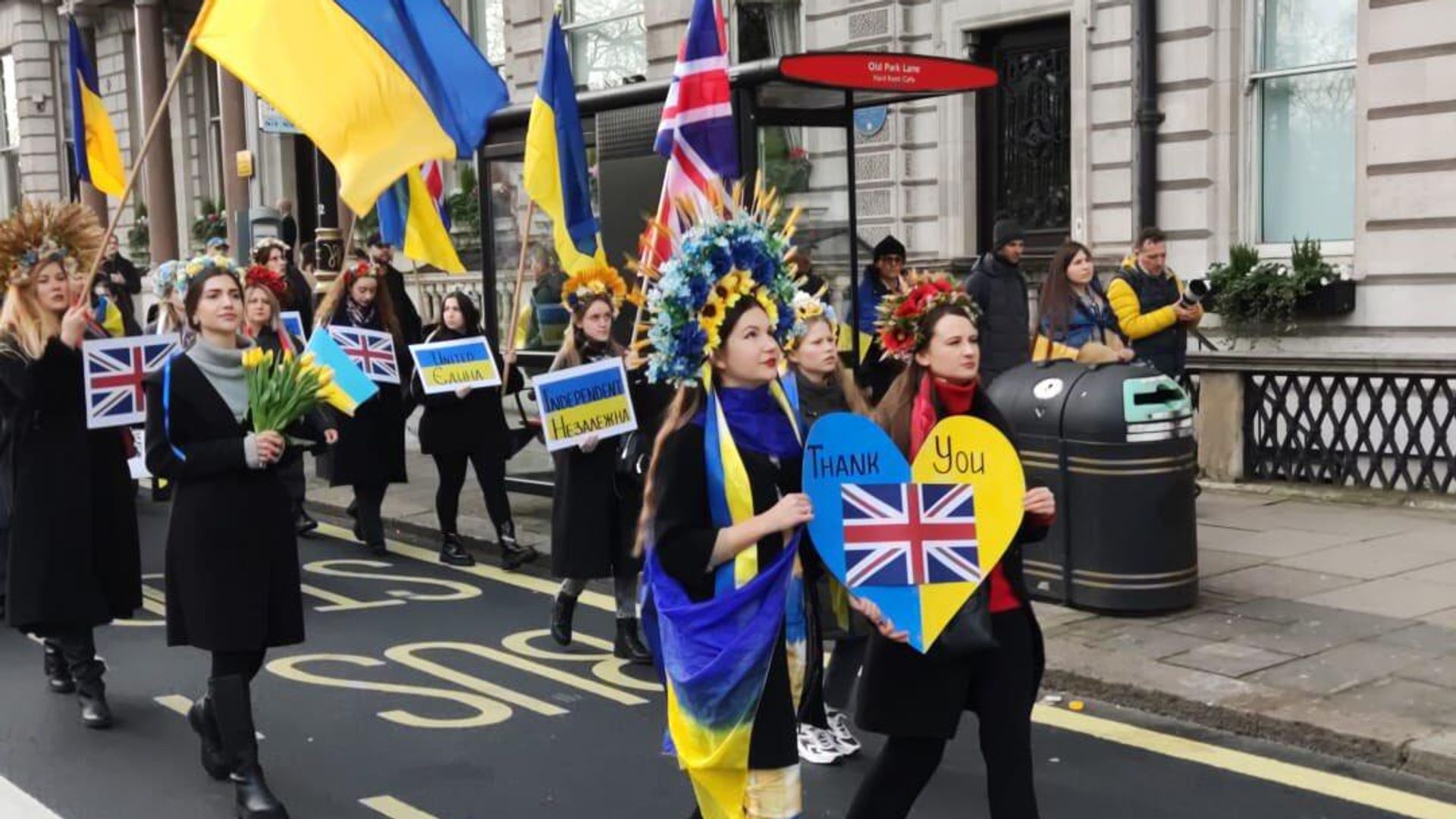 марш украинцев в Лондоне марш украинцев в Лондоне - РИА Новости, 1920, 08.02.2026