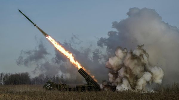 Боевая работа расчета РСЗО Ураган группировки войск Запад на Харьковском направлении