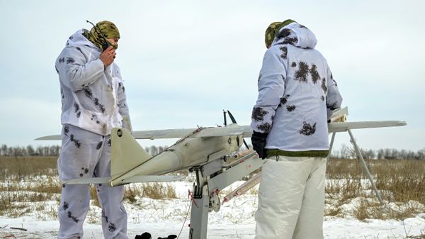Боевая работа операторов БПЛА Орлан группировки войск Запад на Харьковском направлении СВО