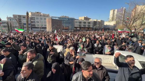 Митинг памяти погибшего верховного лидера Ирана аятоллы Али Хаменеи