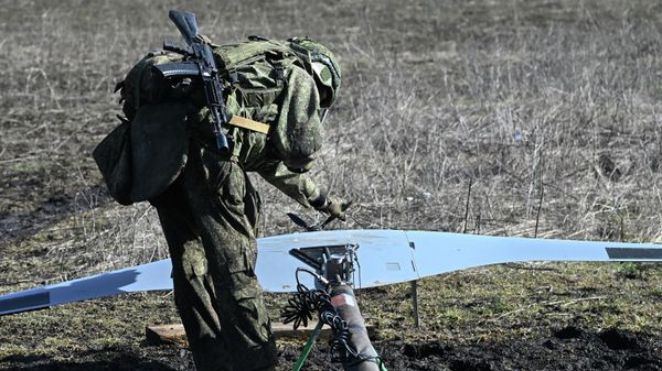 Боевая работа расчета БПЛА Supercam S350 группировки войск Центр на Днепропетровском направлении СВО