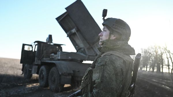 Боевая работа расчета РСЗО Град группировки войск Центр на Днепропетровском направлении СВО