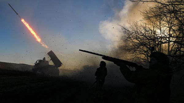 Боевая работа расчета РСЗО Град группировки войск Центр на Днепропетровском направлении СВО