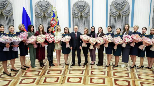 Президент Владимир Путин провел встречу по случаю Международного женского дня