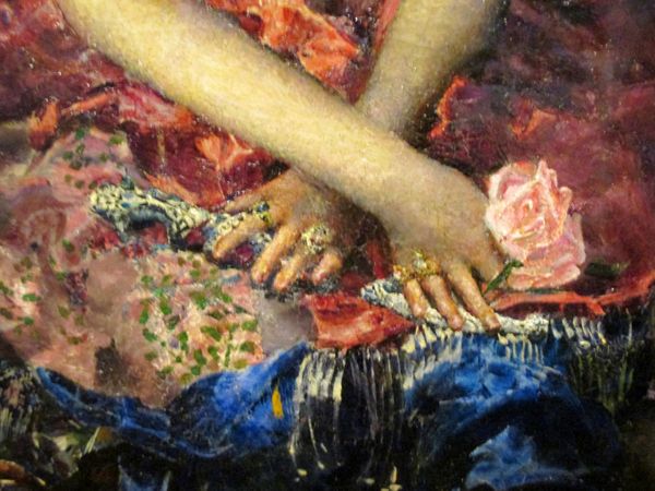 Михаил Врубель Девочка на фоне персидского ковра (фрагмент), 1886. Киевский музей русского искусства Михаил Врубель Девочка на фоне персидского ковра (фрагмент), 1886. Киевский музей русского искусства
