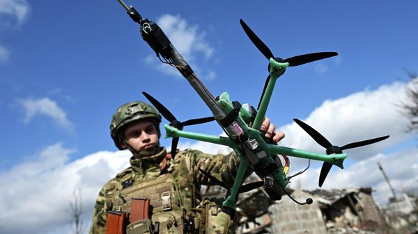 Боевая работа расчета дрона-перехватчика Бумеранг группировки войск Центр на Днепропетровском направлении СВО