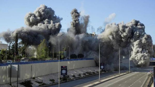 Израильский авиаудар по зданию в Бейруте, Ливан