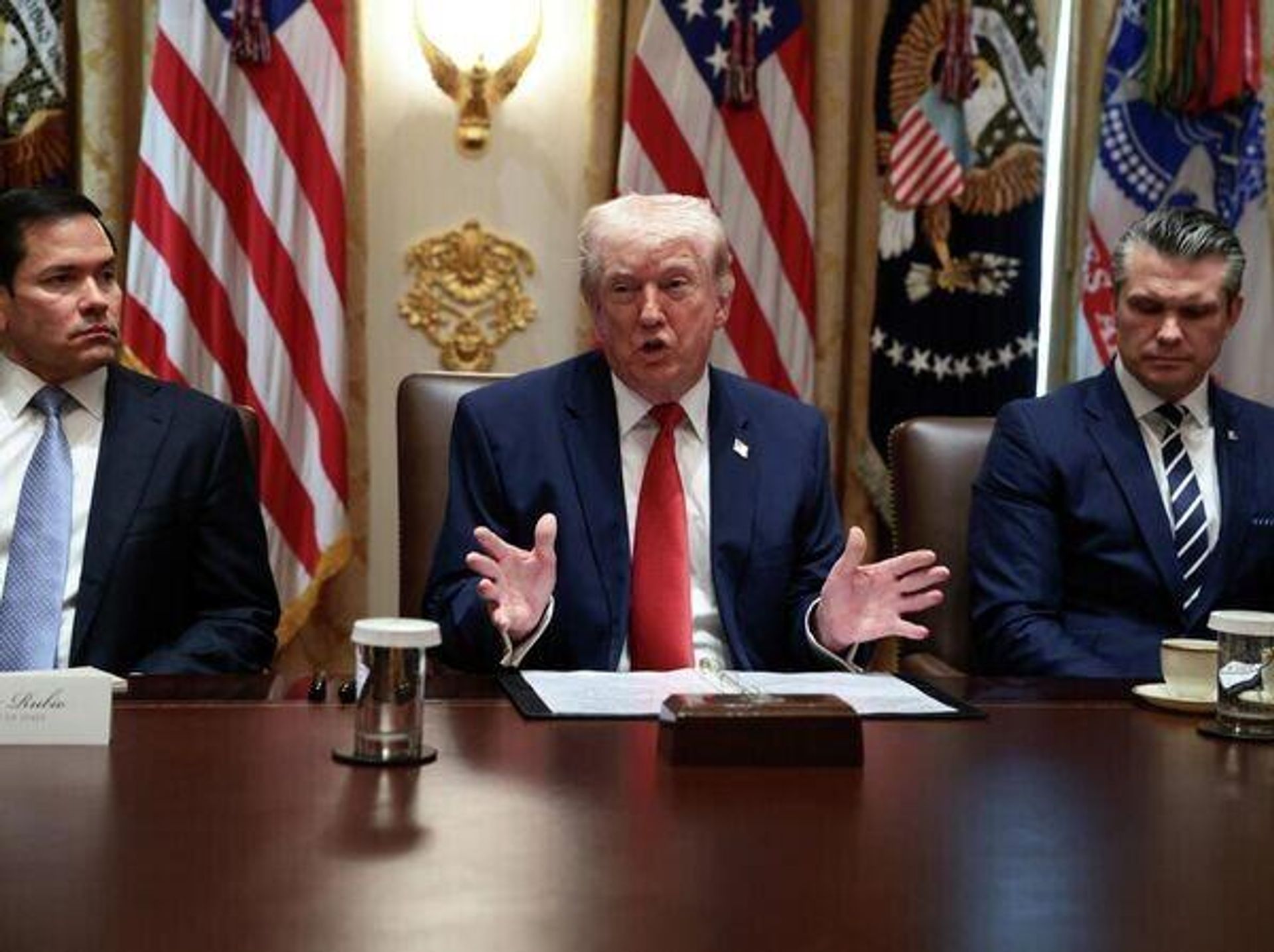 Трамп, Рубио и Хегсет Трамп, Рубио и Хегсет - РИА Новости, 1920, 26.04.2026
