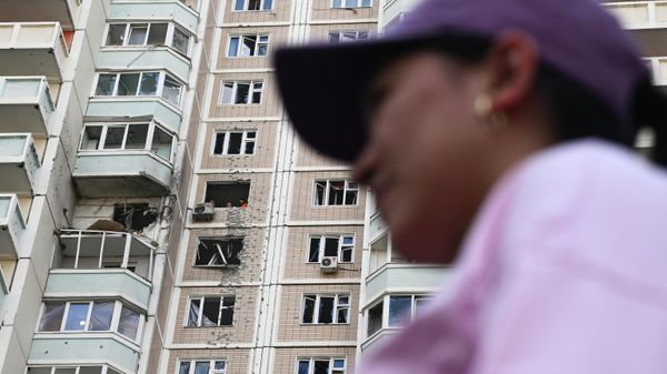 Последствия атаки БПЛА в Подмосковье