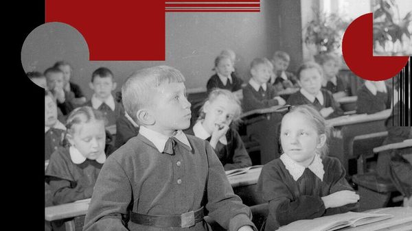Занятия в школе. Ленинград, 1956 год