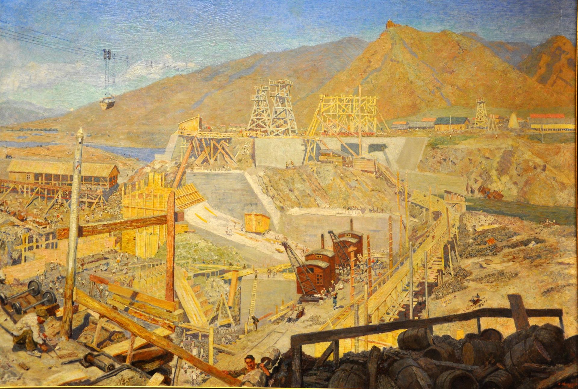 Борис Иогансон Строительство Запорожской ГЭС, 1925 год, Государственный центральный музей современной истории России - РИА Новости, 1920, 04.07.2026