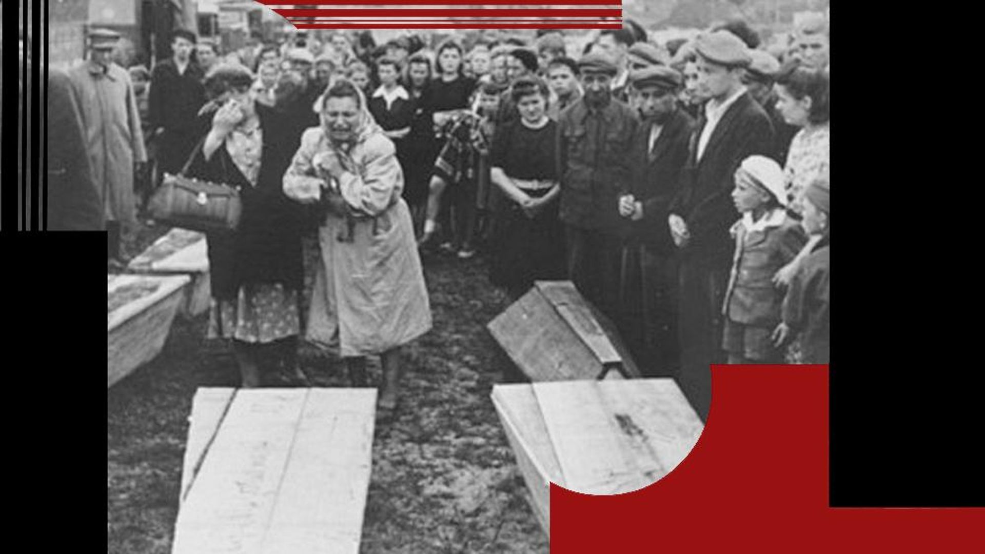 Захоронение жертв погрома в Кельце, лето 1946 года - РИА Новости, 1920, 04.07.2026