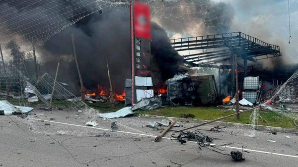 В Харькове была атакована очередная АЗС, сообщает местная полиция