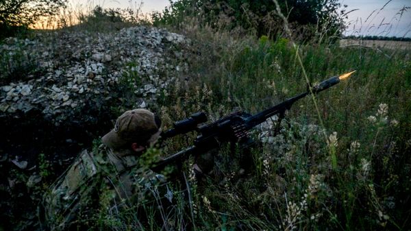 Боевая работа мобильной огневой группы отряда Русь в ЛНР