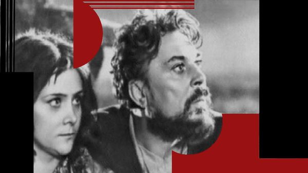 Людмила Марченко и Евгений Матвеев в роли Будулая. Кадр из фильма Цыган, 1967 год