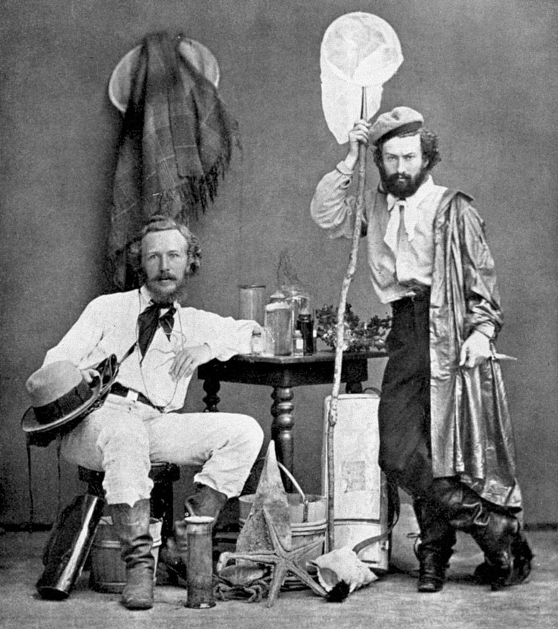 Эрнст Геккель и Николай Миклухо-Маклай, 1866 год - РИА Новости, 1920, 14.07.2026