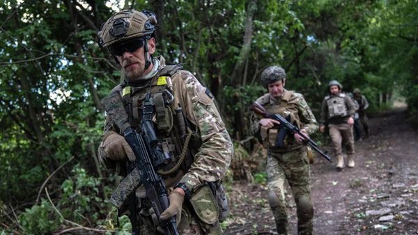 Украинские военнослужащие в Харьковской области