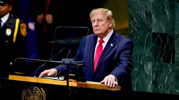 Президент США Дональд Трамп выступает на 81-й сессии Генеральной Ассамблеи ООН