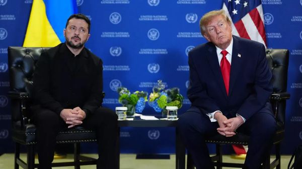 Встреча президента США Дональда Трампа с Владимиром Зеленским на ГА ООН. 22 сентября 2026