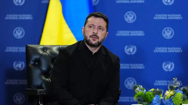 Владимир Зеленский во время ГА ООН. 22 сентября 2026
