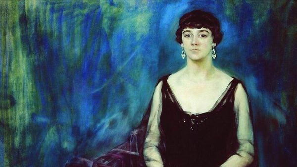 Сергей Малютин Портрет Варвары Каринской, 1917 год