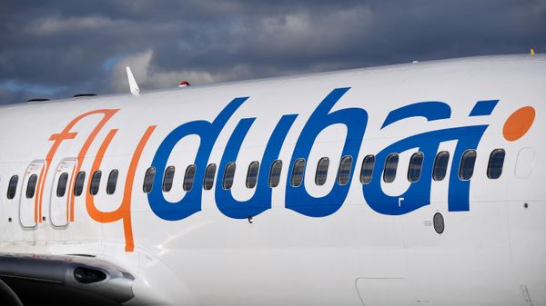 Торжественное открытие рейса Flydubai из Новосибирска в Дубай в аэропорту Толмачево