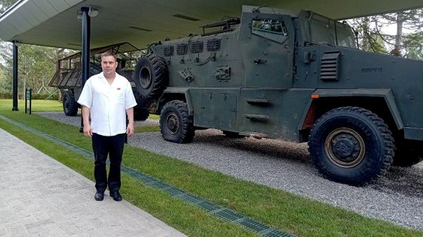 Андрей Дмитриев в музее ЗВО в Пхеньяне