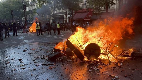 Акции протеста в Париже