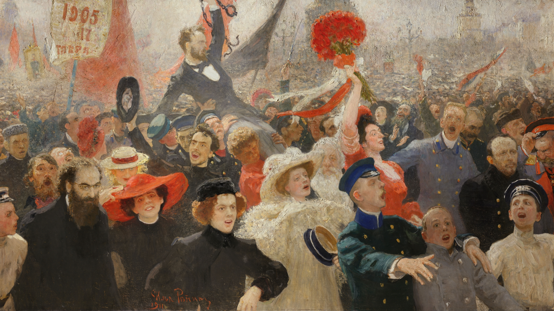 Илья Репин 17 октября 1905 года, 1907 год, ГРМ Илья Репин 17 октября 1905 года, 1907 год, ГРМ - РИА Новости, 1920, 30.10.2026