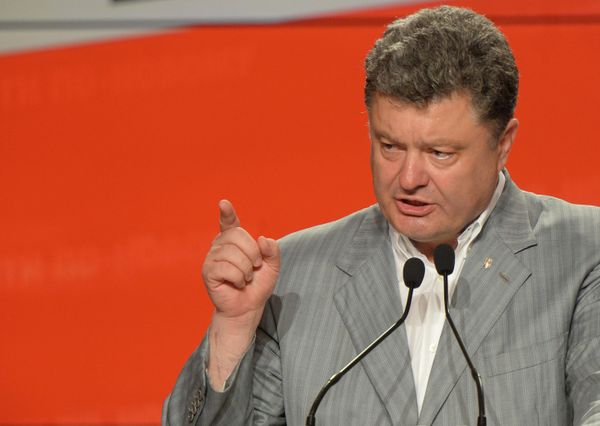 Пресс-конференция П.Порошенко и В.Кличко в Киеве