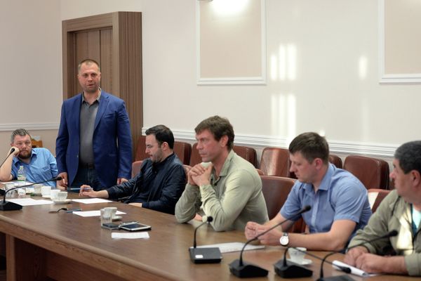 Заседание Трехсторонней контактной группы с участием Л.Кучмы, М.Зурабова и Х.Тальявини