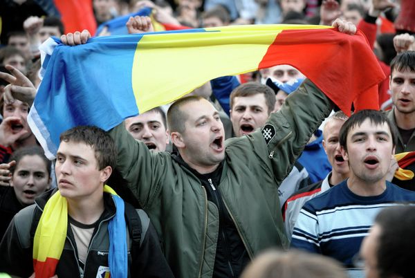 Акция протеста молдавской оппозиции в Кишиневе