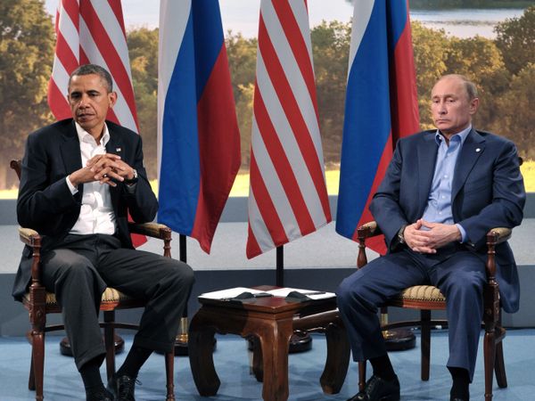 В.Путин встретился с Б.Обамой в рамках саммита G8