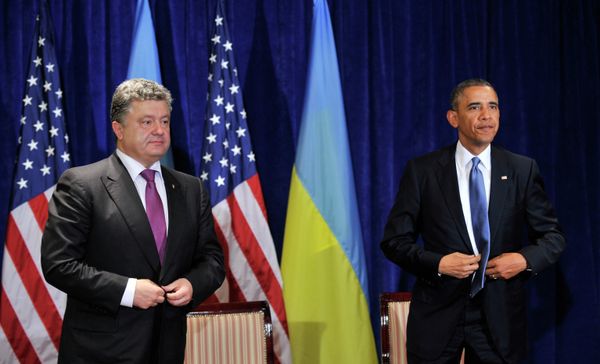 Б.Обама встретился с П.Порошенко