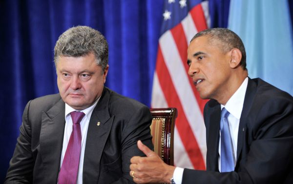 Б.Обама встретился с П.Порошенко