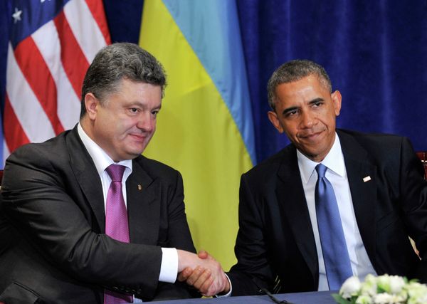 Б.Обама встретился с П.Порошенко