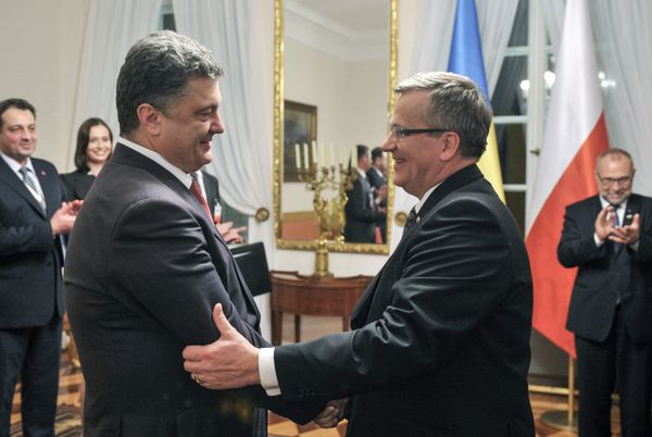 Избранный президент Украины П.Порошенко провел ряд встреч в Польше