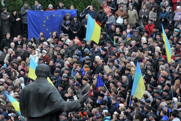 Митинг за евроинтеграцию Украины во Львове