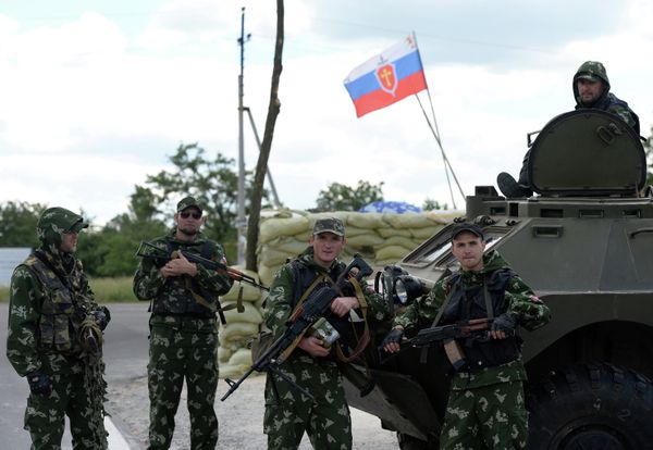Блокпост в Донецке