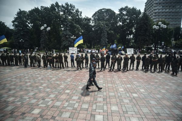 Усиление мер безопасности у Верховной Рады Украины в Киеве Усиление мер безопасности у Верховной Рады Украины в Киеве