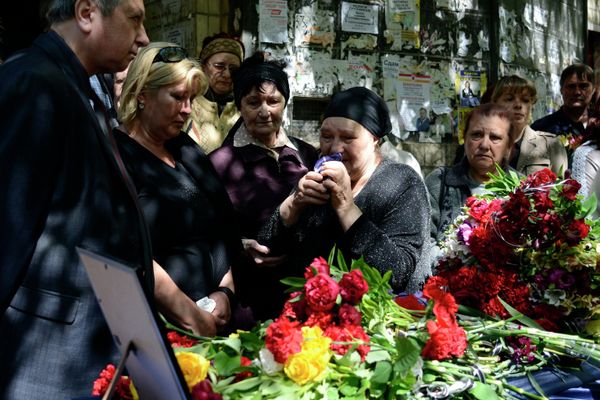 Прощание с Дмитрием Никитюком, погибшим в Доме профсоюзов в Одессе 2 мая Прощание с Дмитрием Никитюком, погибшим в Доме профсоюзов в Одессе 2 мая