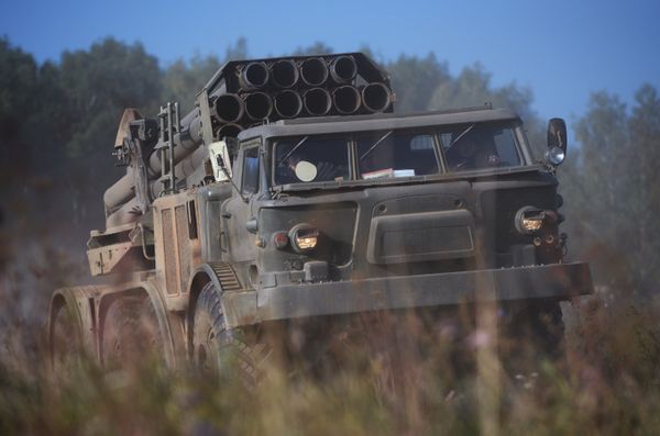 Военные учения на полигоне Чебаркуль