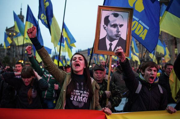 Марш в честь дня образования Украинской Повстанческой армии прошел в Киеве Марш в честь дня образования Украинской Повстанческой армии прошел в Киеве