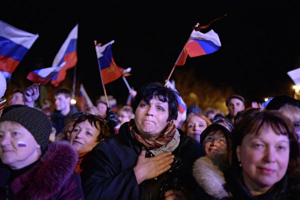 В Севастополе после голосования на референдуме о статусе Крыма