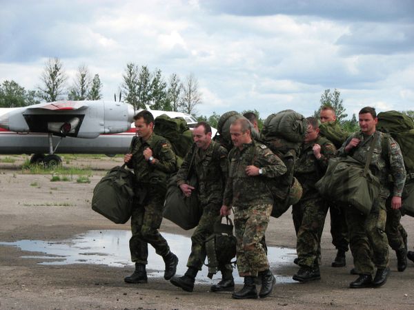 Парашютисты бригады бундесвера в России