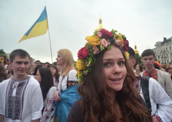 Парад вышиванок в Киеве