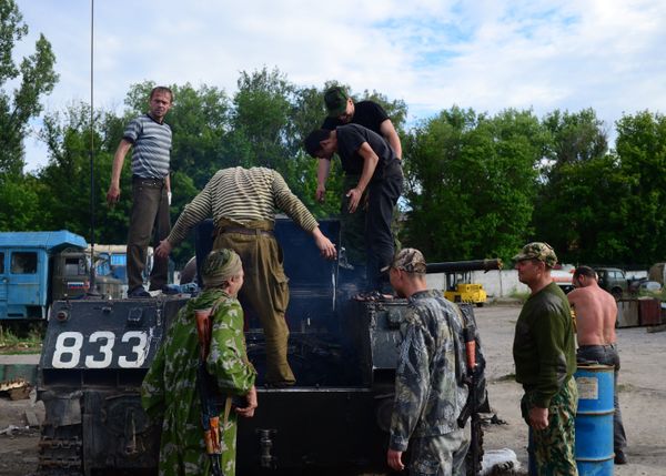 Батальон Призрак народного ополчения Луганска