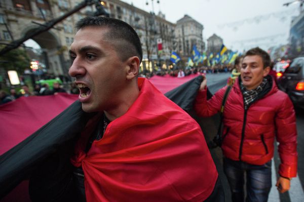 Марш в честь дня образования Украинской Повстанческой армии прошел в Киеве